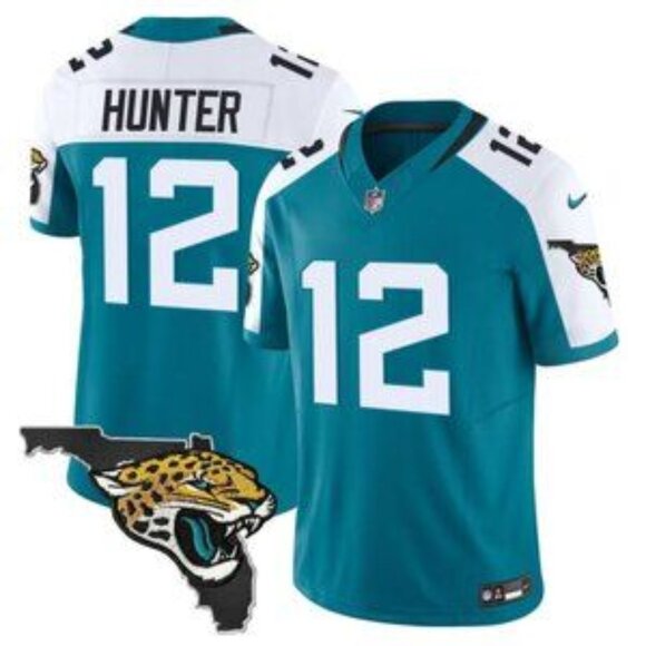 Mens Youths Kids Womens Travis Hunter Stitched Jersey Teal Vapor